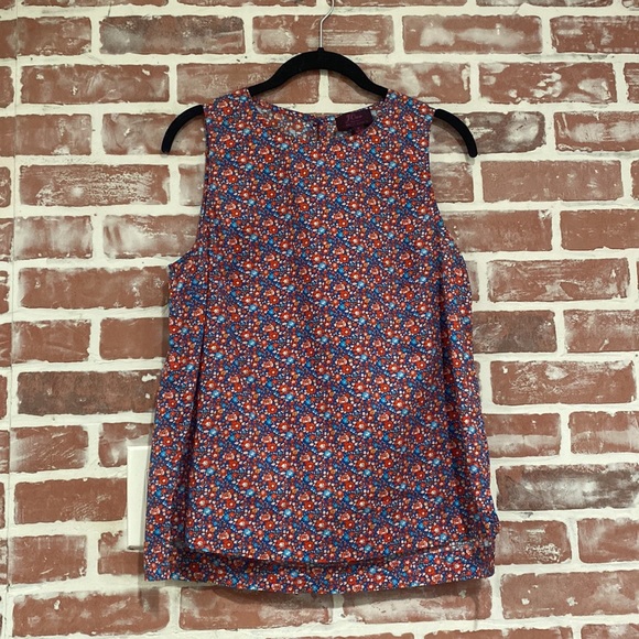 Women’s J. Crew Tank Liberty of London Betsy Ann Floral Tank Size 8